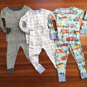 Honest Company Pajamas 2T and 3T